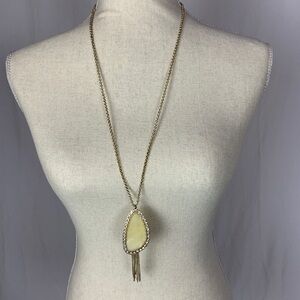 Long rock necklace